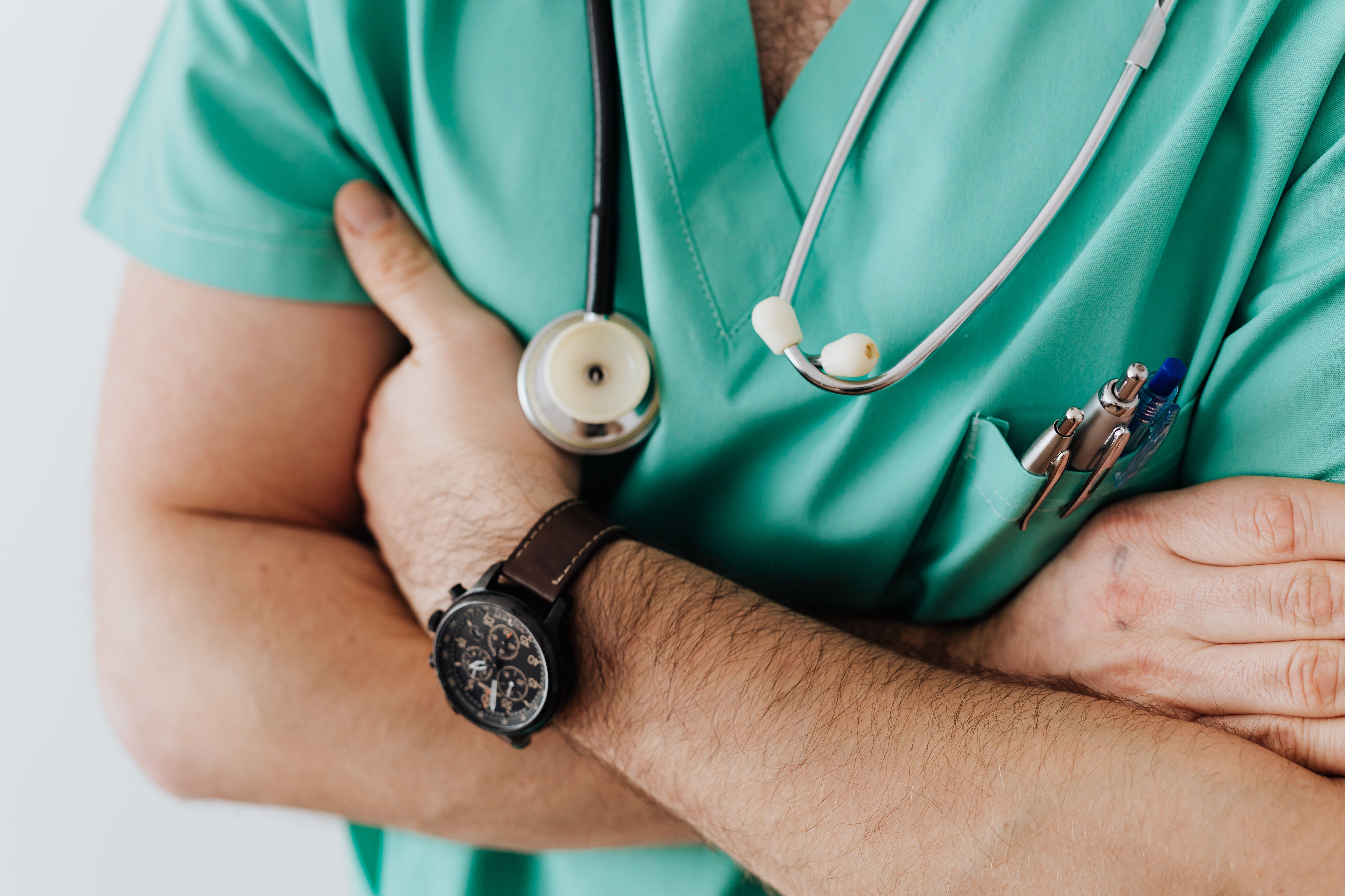 A clinician on shift