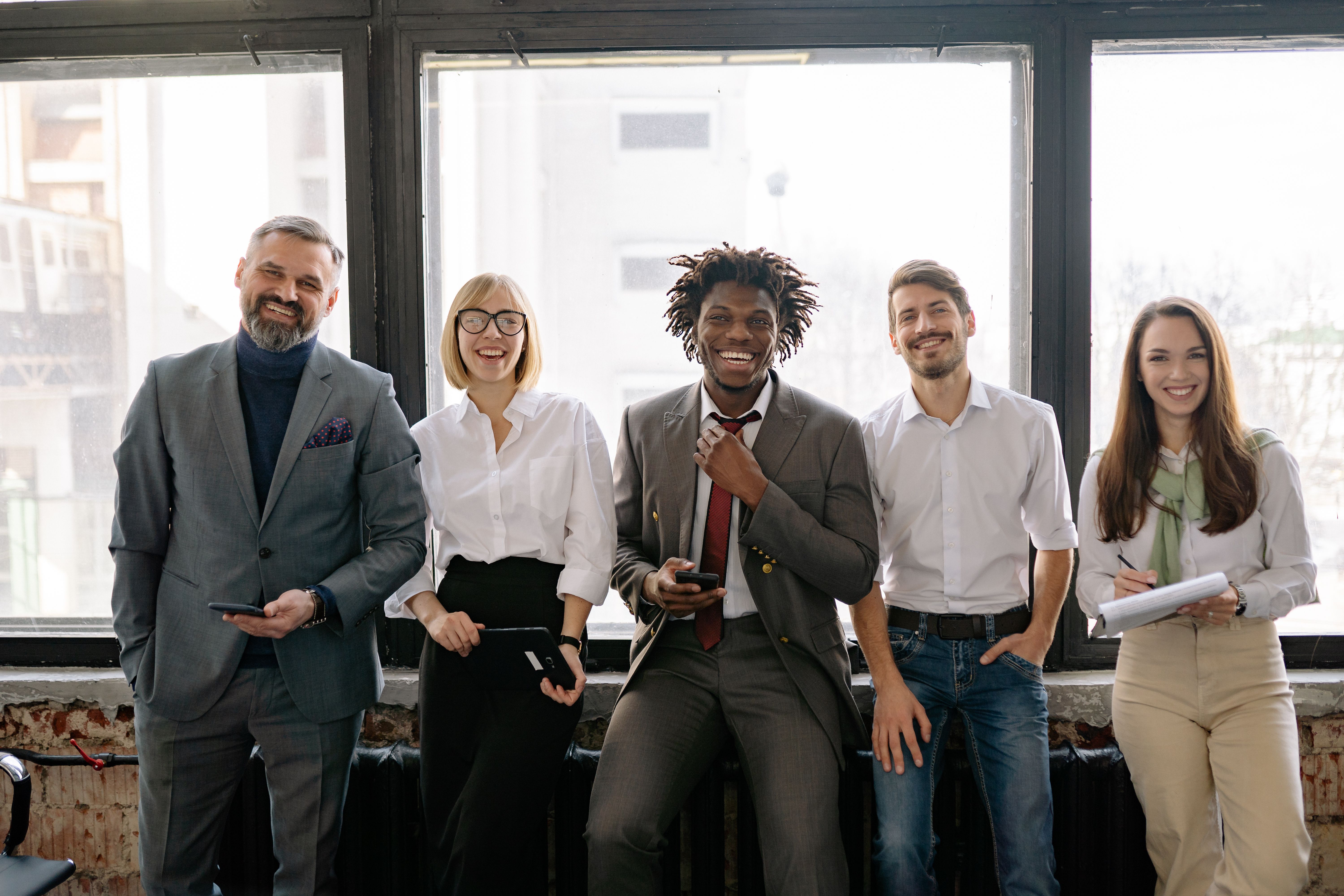 A workforce at the start of a shift